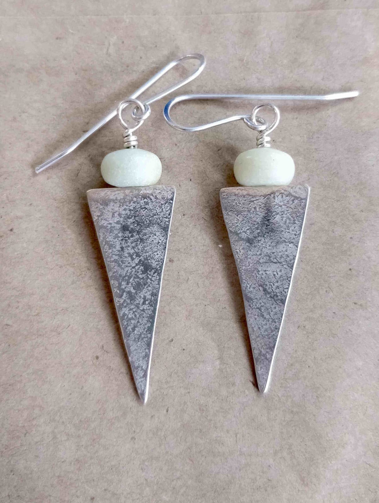 Roberta Hopkins, Green Amazonite Long Triangles, 2018