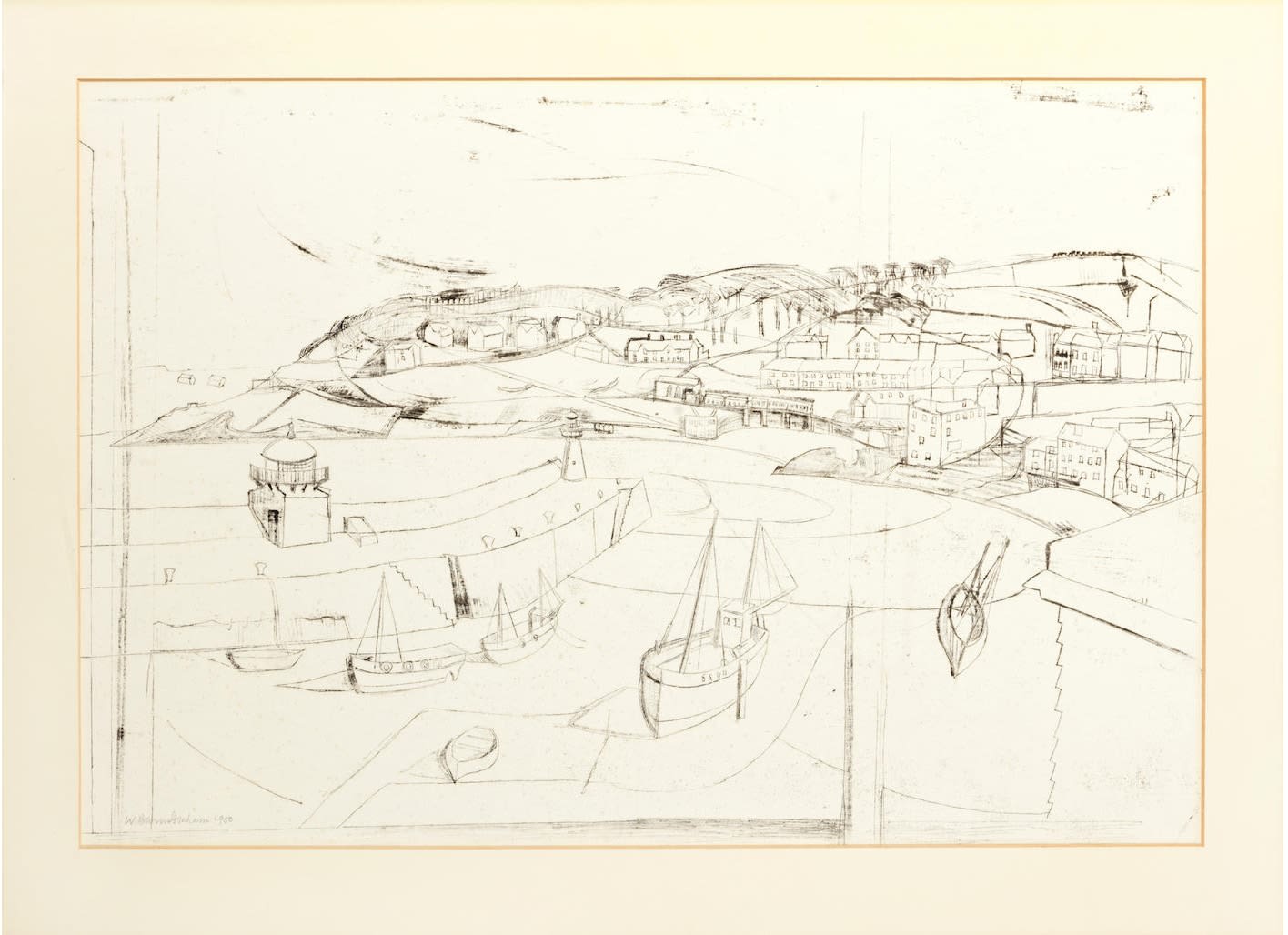 Wilhelmina Barns-Graham CBE, St Ives from The Gap, 1950