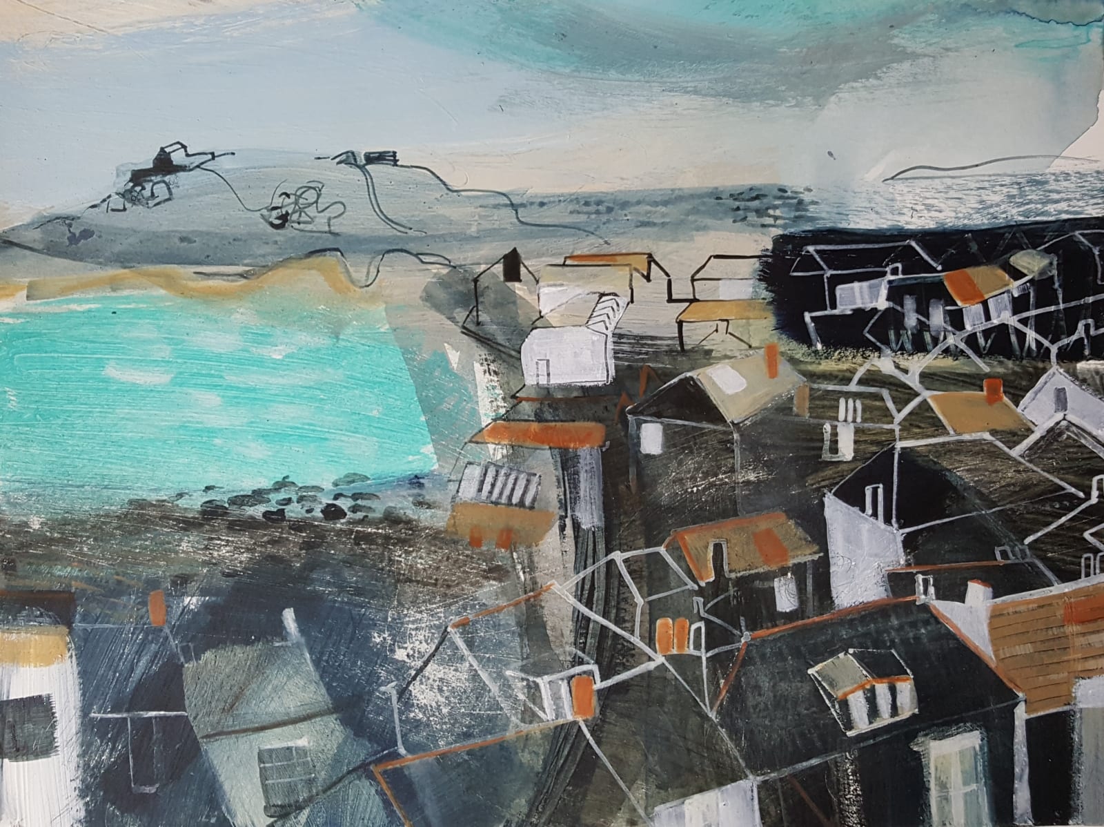 Jane Askey, St Ives Rooftops, 2018