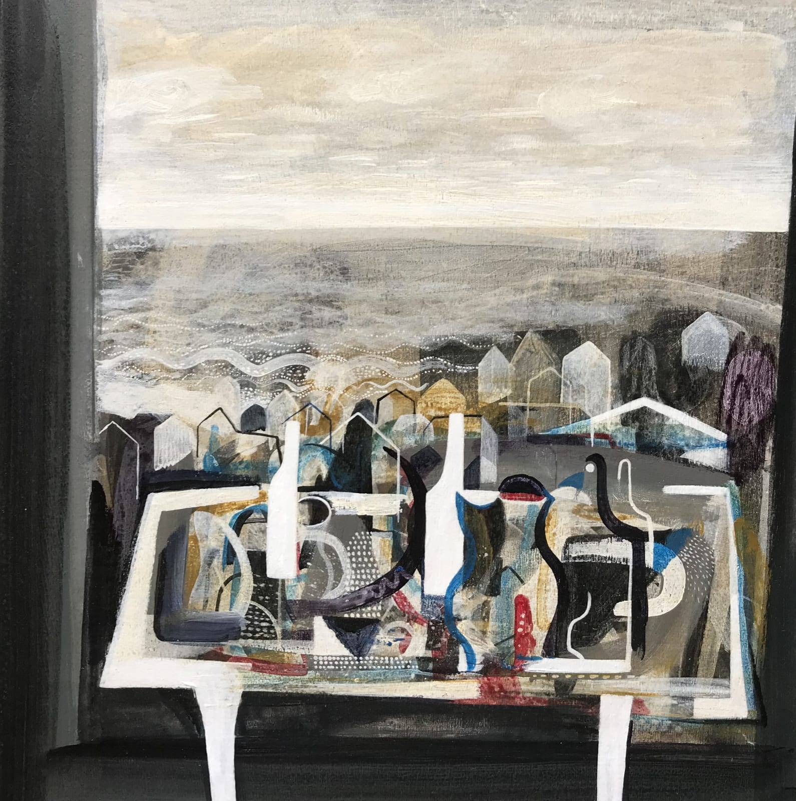 Trevor Price, Bottles, Pots and Dots, 2021