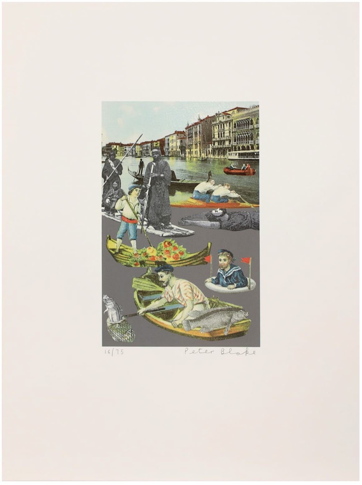 Peter Blake CBE RDI RA, Fishing, 2009