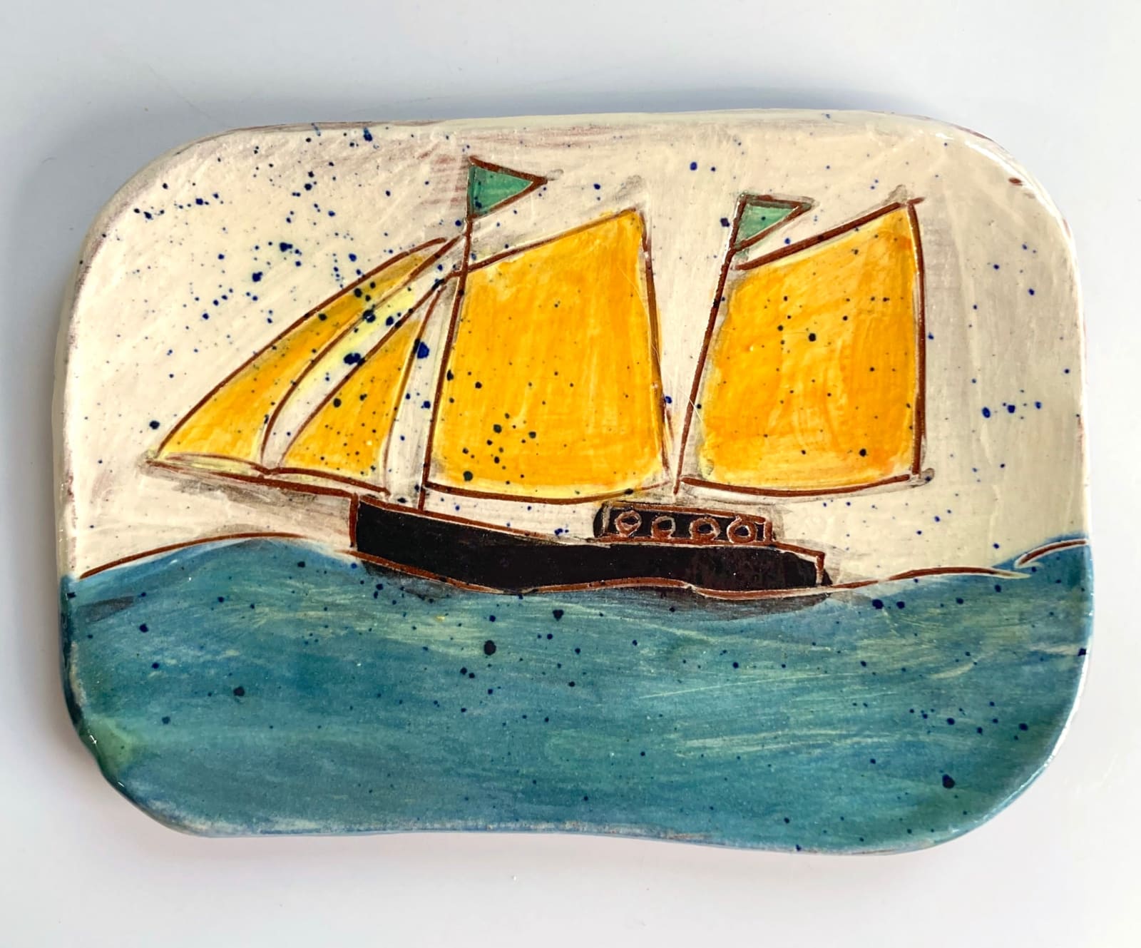 Anne Barrell, Green Flags, 2023 Porthminster Gallery