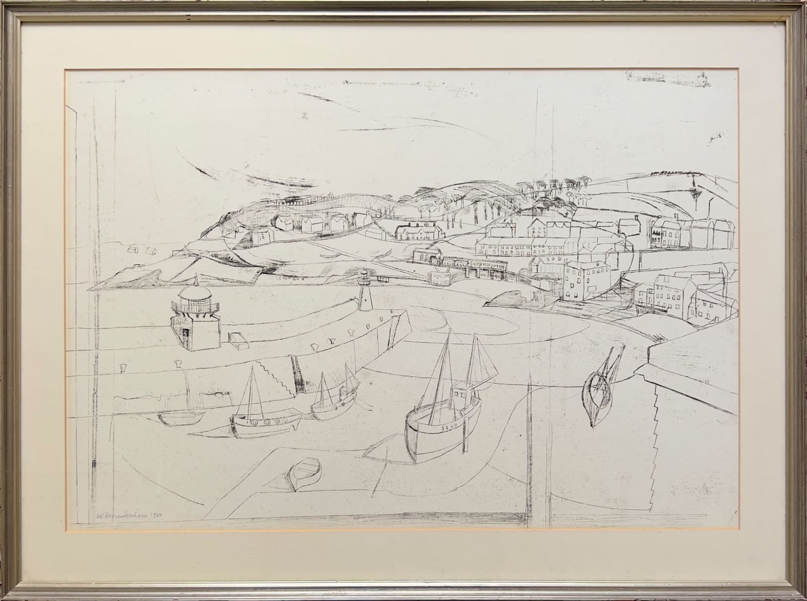 Wilhelmina Barns-Graham CBE, St Ives from The Gap, 1950