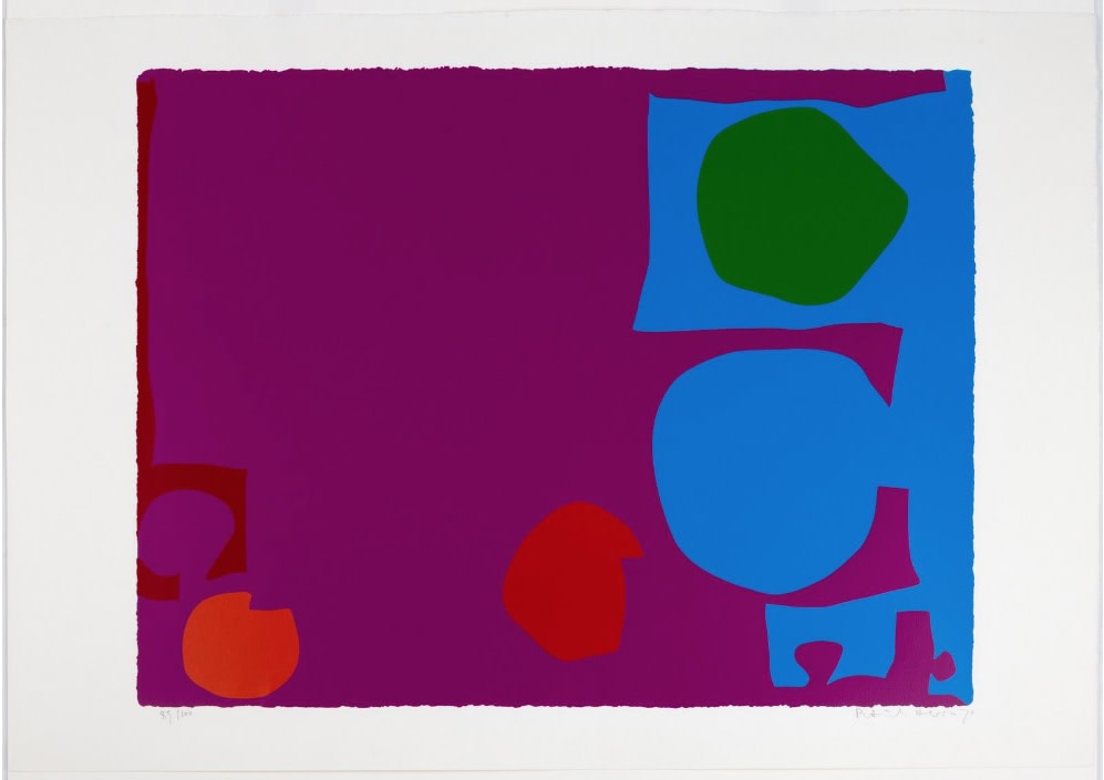 Patrick Heron CBE, Three Reds in Magenta and Green in Blue : April 1970, 1970