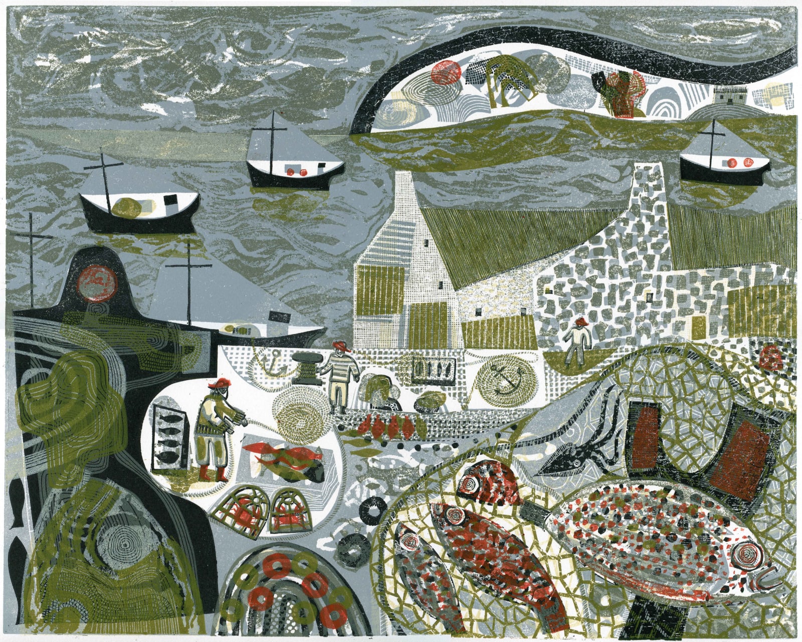 Melvyn Evans, Morning on the Quay, 2021