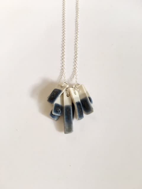 Rhiannon Evans, Dipped Cobalt Blue porcelain , 2016