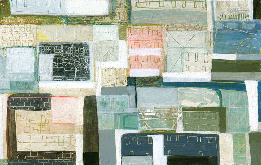 Anne Davies, Town by the Sea, 2017