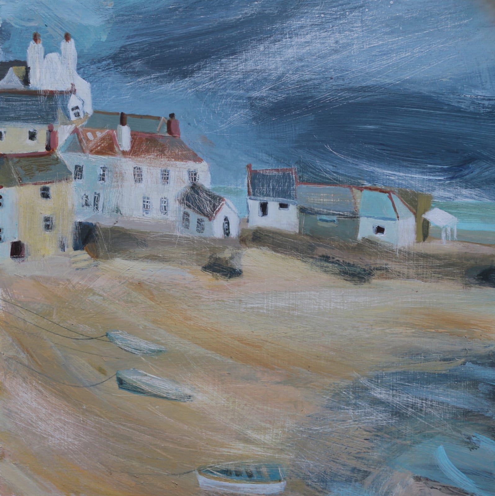 Jane Askey, Weather Approaching St Ives Harbour, 2018