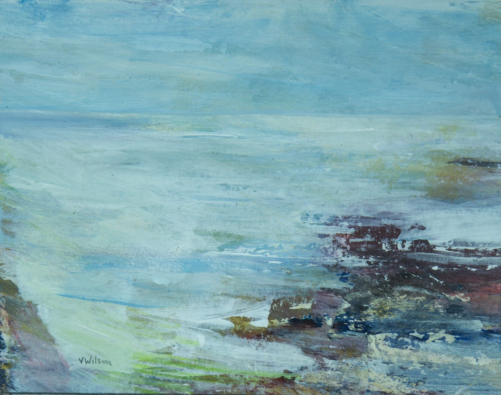 Vincent Wilson, Early Morning Mist, Talland, 2014