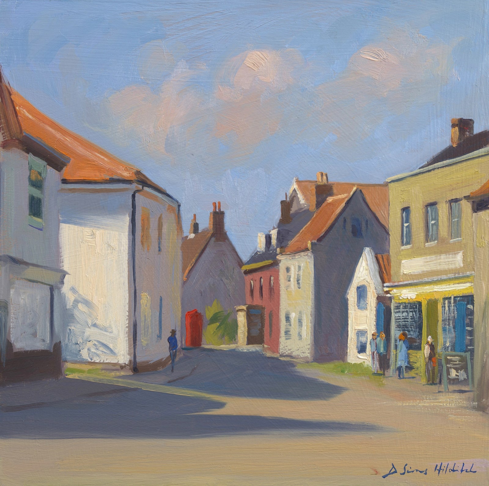 Daisy Sims Hilditch, Cley high street, June afternoon light