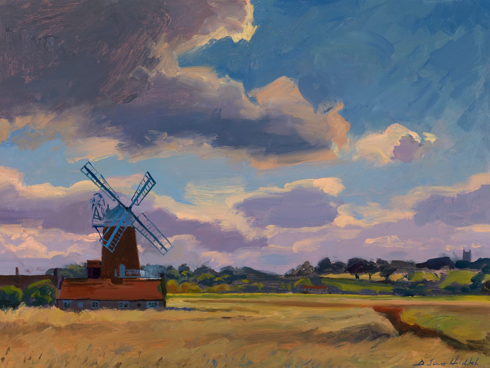 Daisy Sims Hilditch, Afternoon light, Cley Windmill, 2022