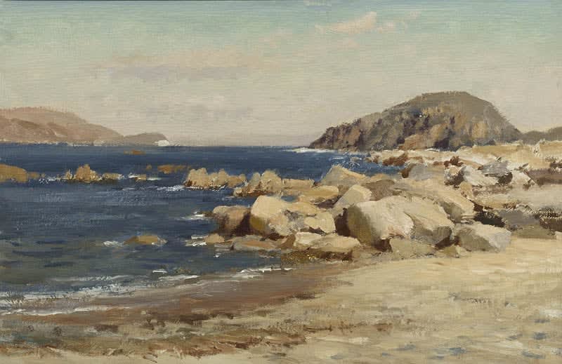 Edward Seago, Rocks on the Foreshore, Sardinia