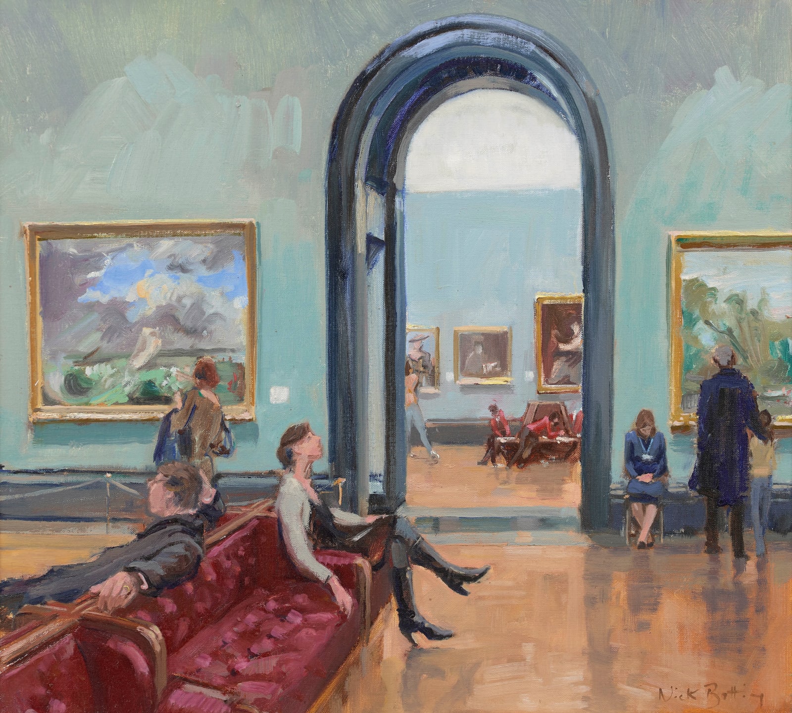 Nick Botting, The National Gallery, Late Morning
