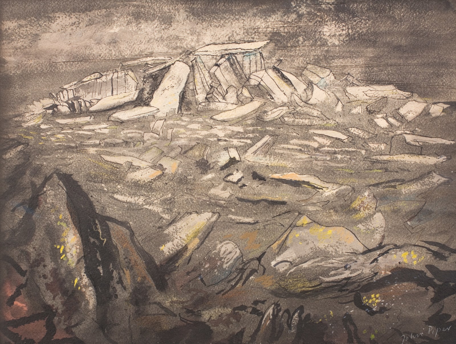 John Piper, Top of the Glyders, c.1946
