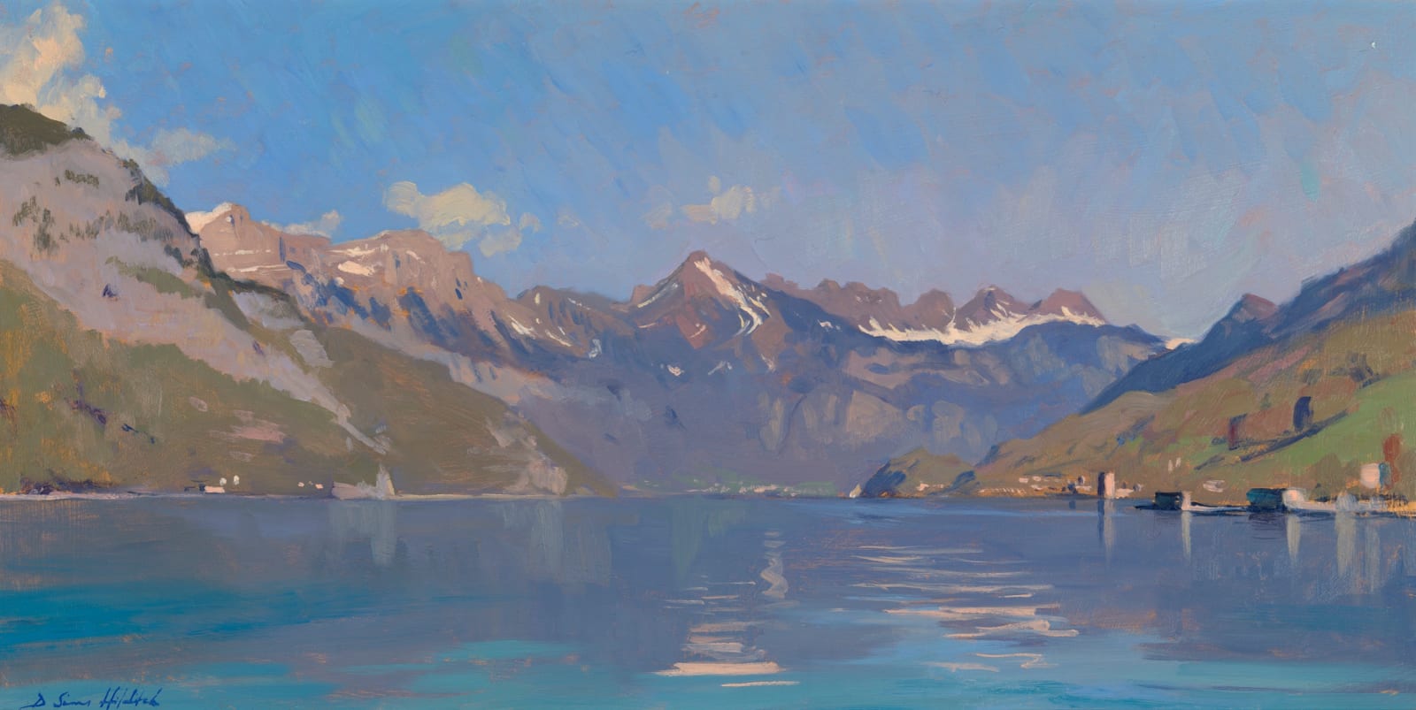 Daisy Sims Hilditch, Turquoise waters, Spring, Walensee, 2022