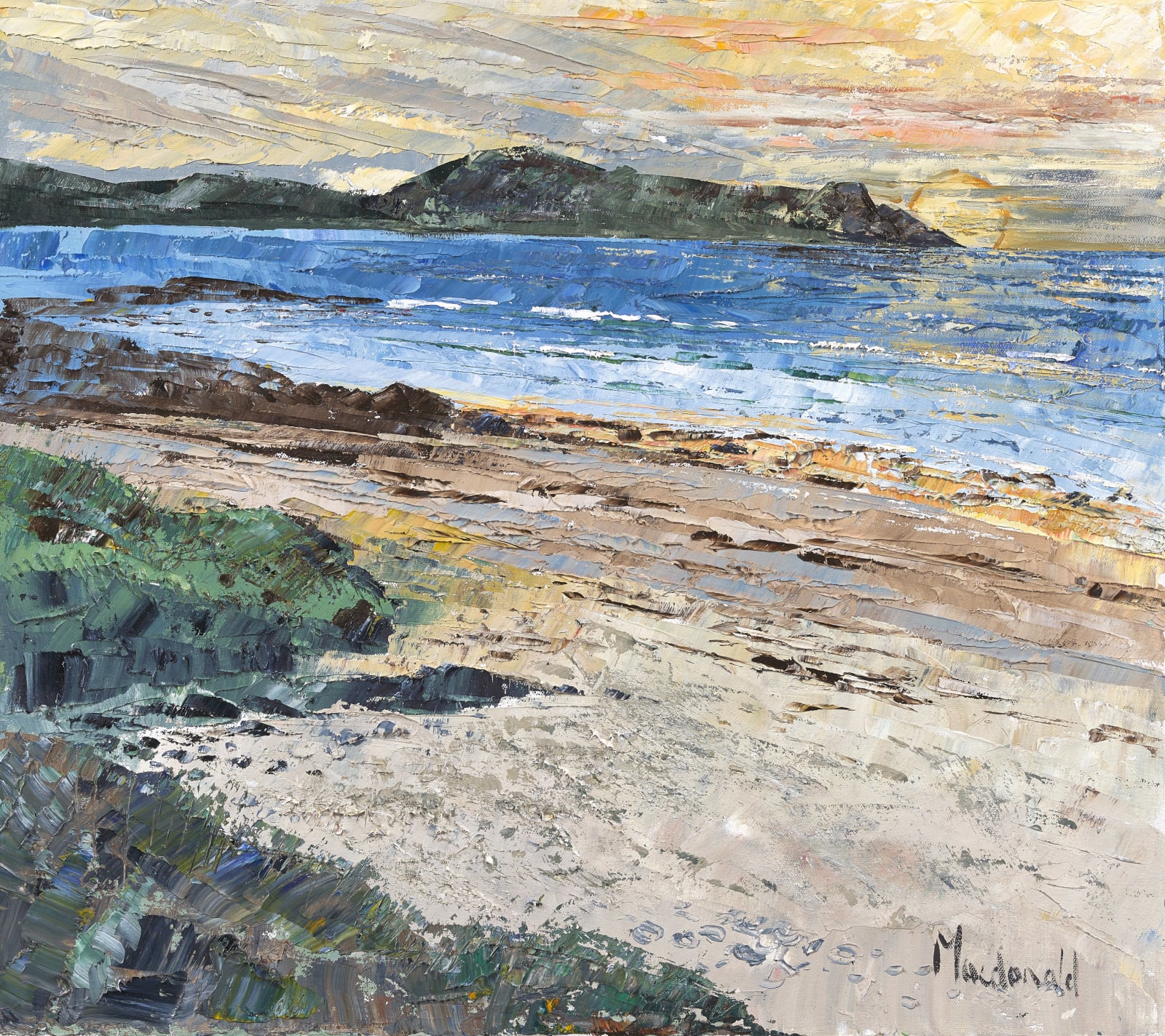 Frances Macdonald, Sun Setting over the Kame of Hoy, Orkney