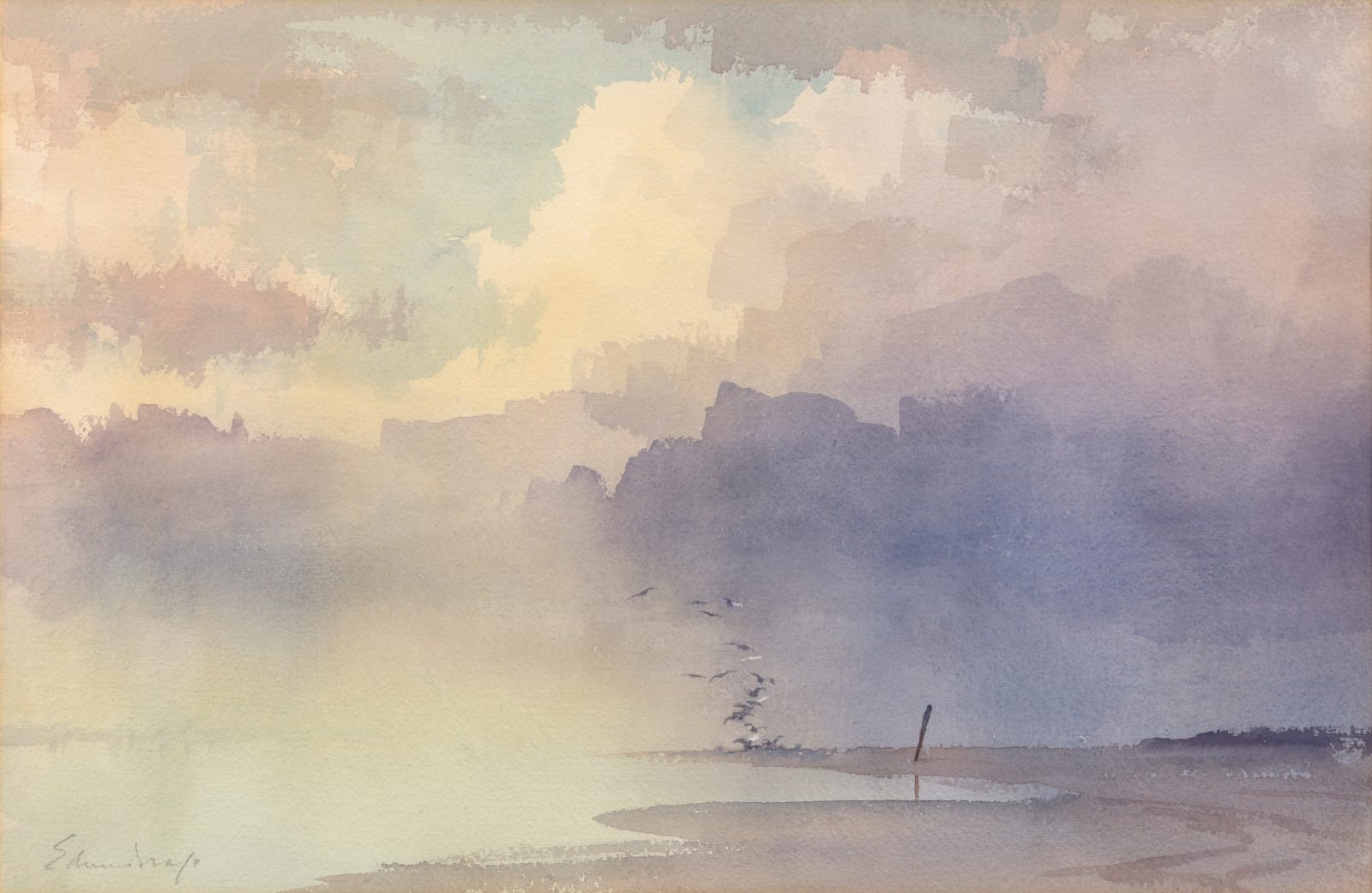 Edward Seago, Beach scene