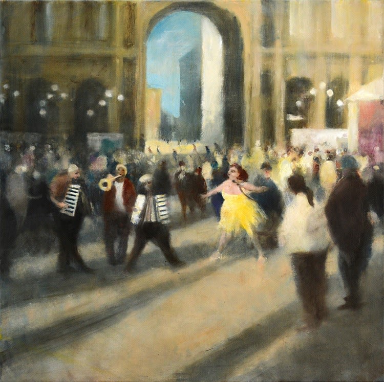 Bill Jacklin, Singer in the Square, 2016