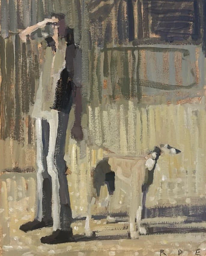 Romy Elliott, Watching the boats at Port Isaac