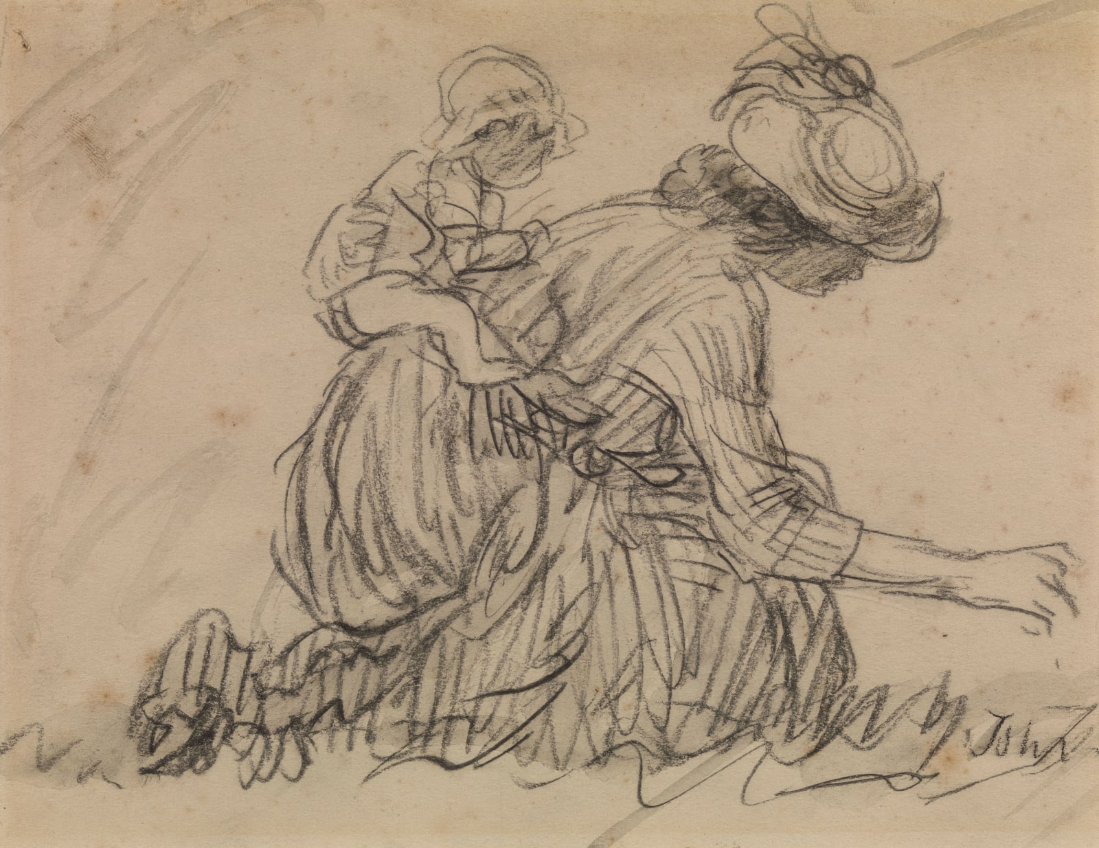 Augustus John, Ida and child, circa 1905
