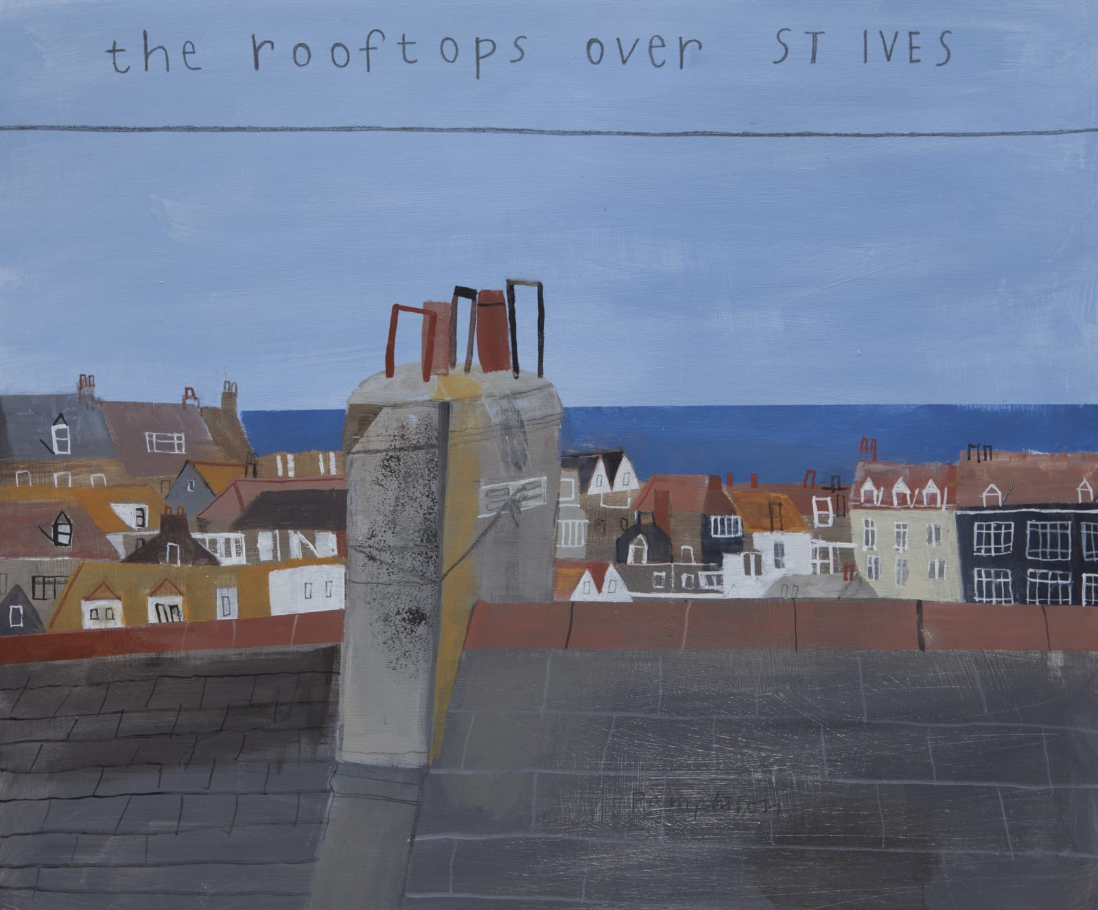 Elaine Pamphilon, The Rooftops Over St Ives