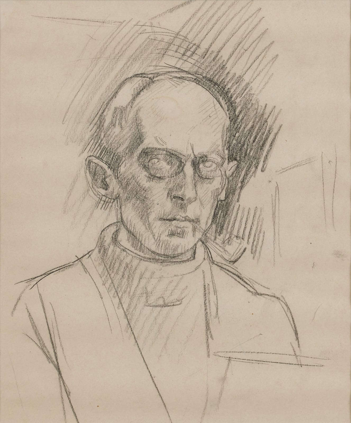 S J Peploe, Self Portrait, circa 1916