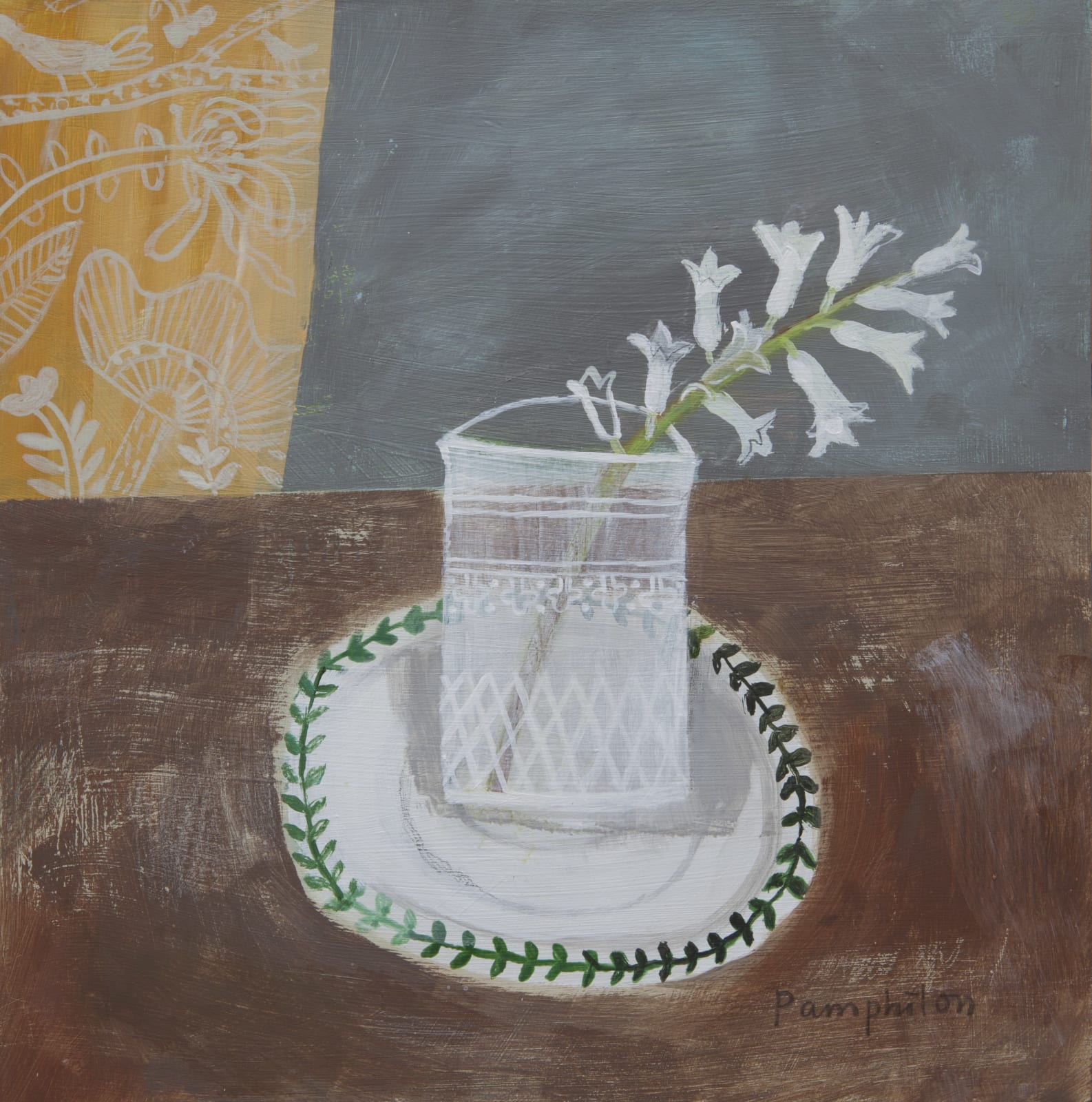 Elaine Pamphilon, White Flower in Molly's Glass