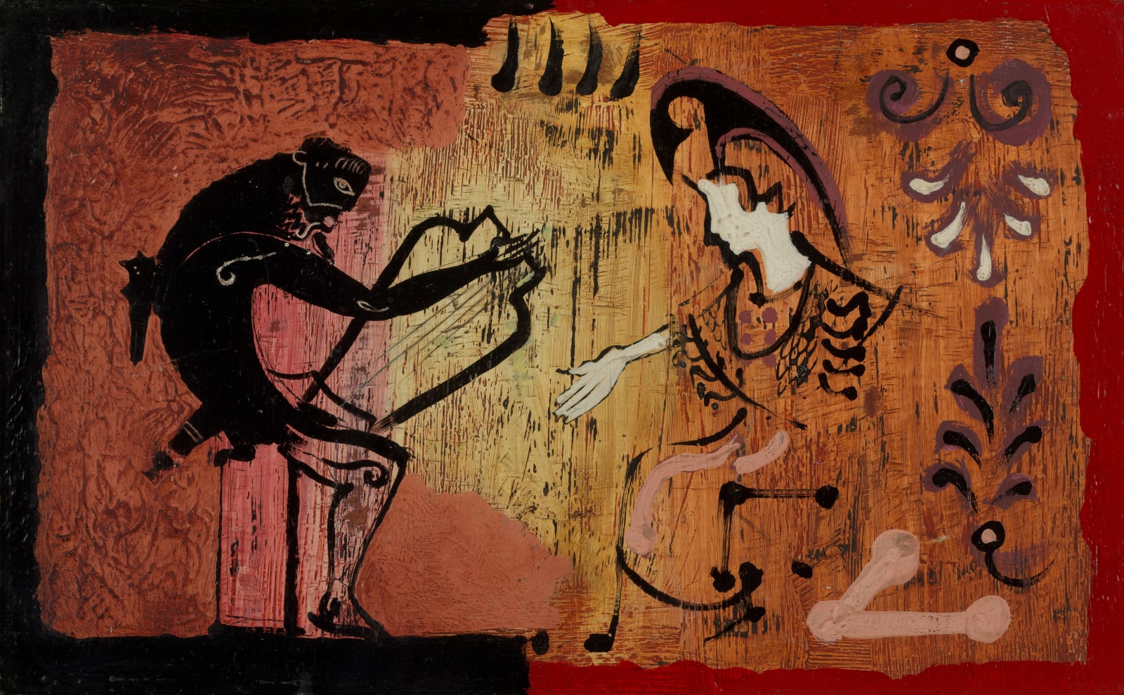 John Piper, Heracles tuning his lyre and Athena, circa 1959