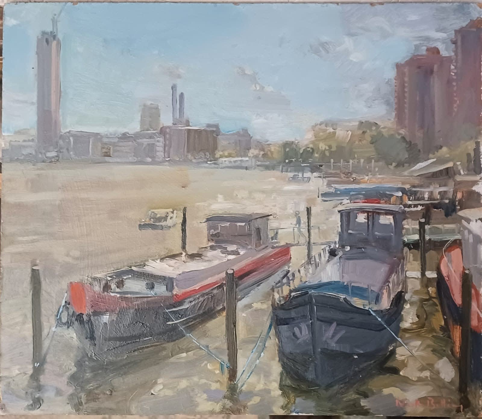 Nick Botting, The River at Chelsea Waterfront