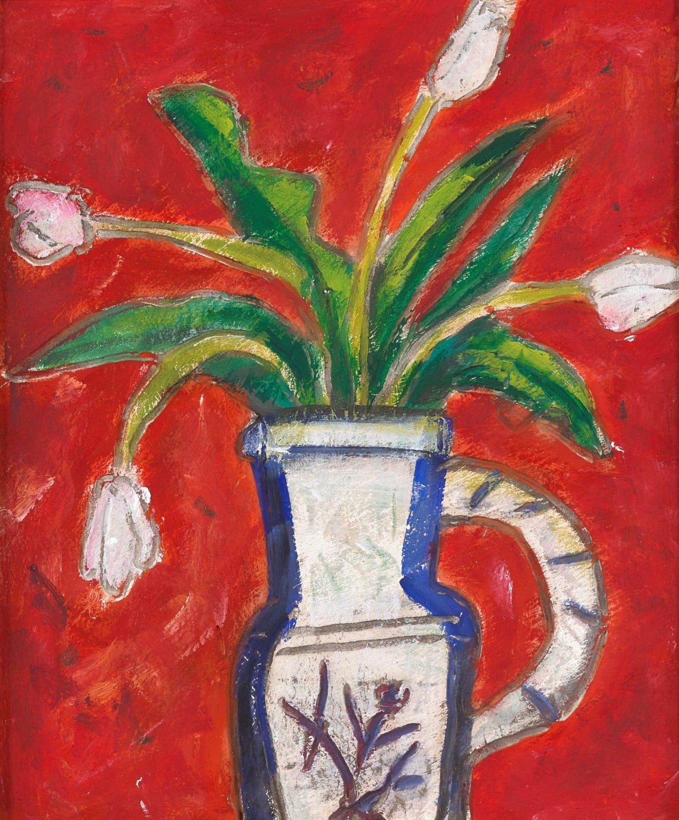 Archie Forrest, Tulips in Picasso Jug, 2022