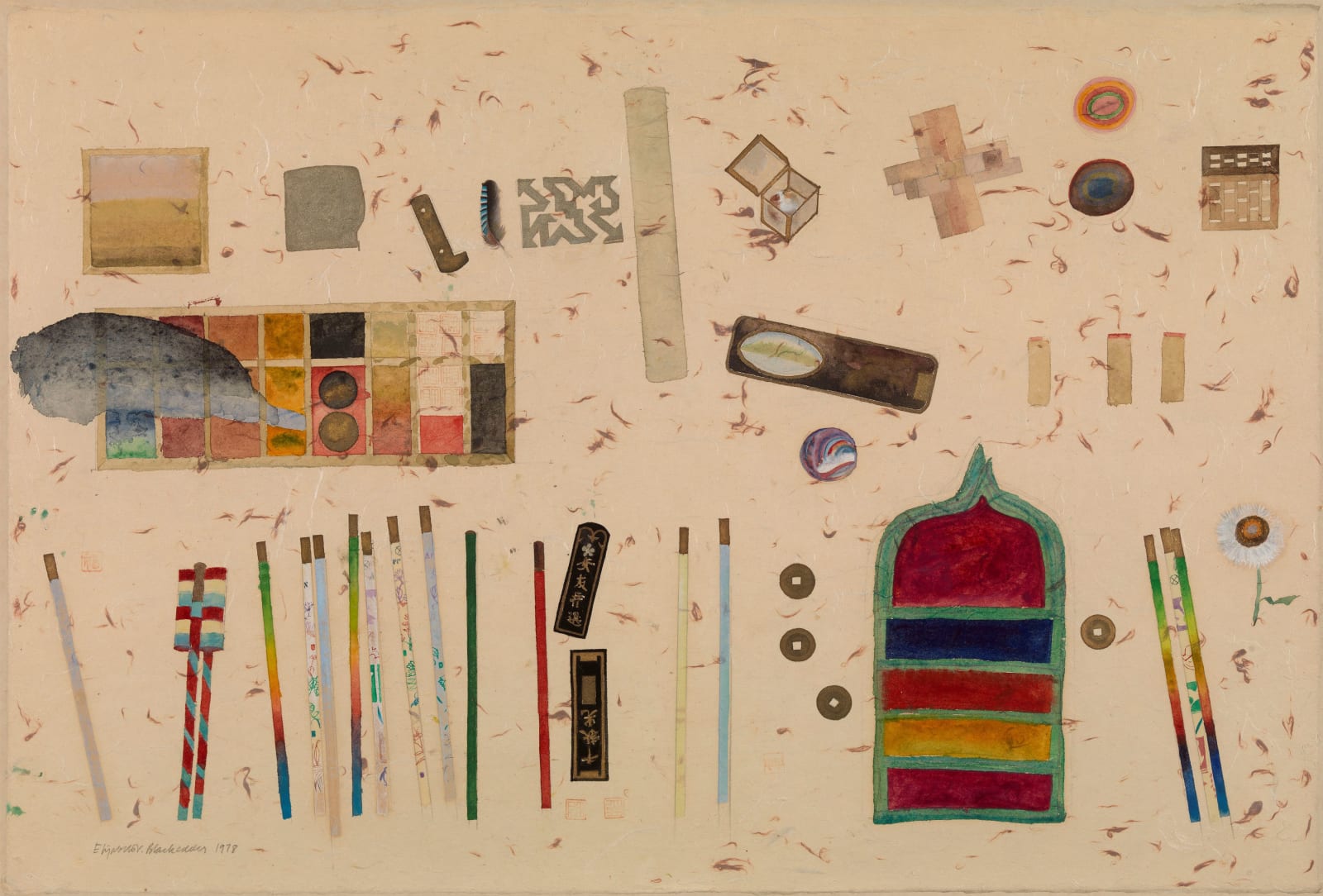 Elizabeth Blackadder, Still Life with Chopsticks, 1978