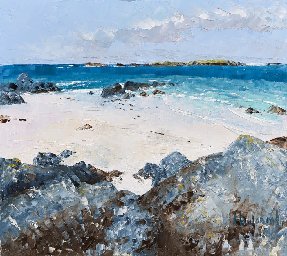 Frances Macdonald, 25. Over the rocks, the perfect beach - Iona, 2025