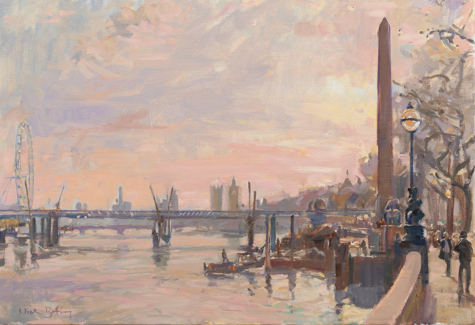 Nick Botting, Winter Afternoon, The Thames