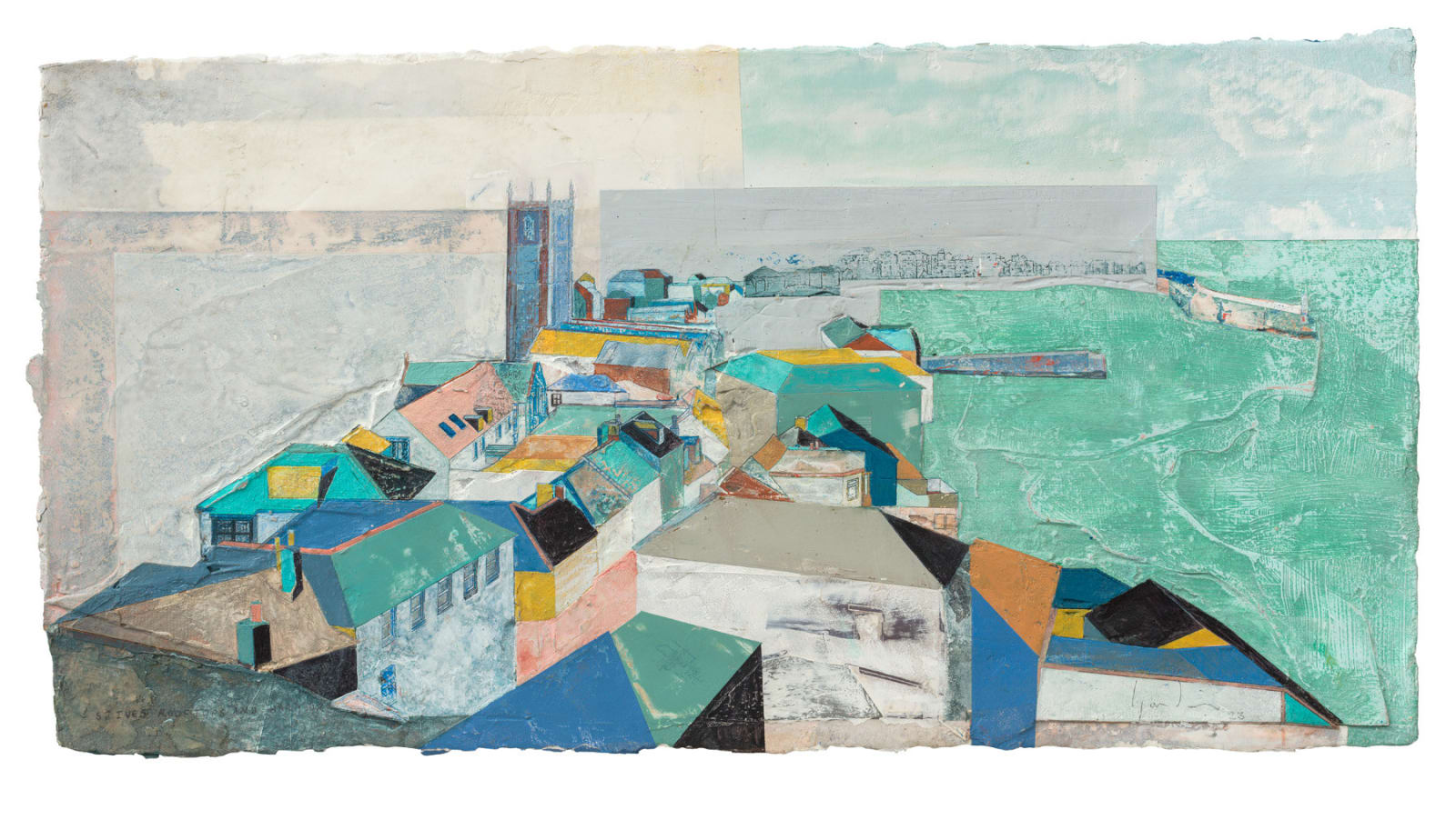 Jeremy Gardiner, 27. St Ives rooftops and Harbour, Cornwall, 2023