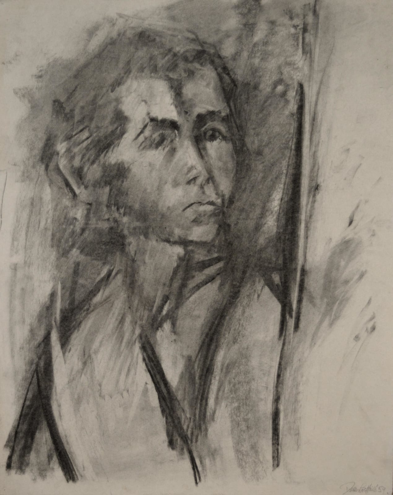Dennis Creffield, Self Portrait, 1959