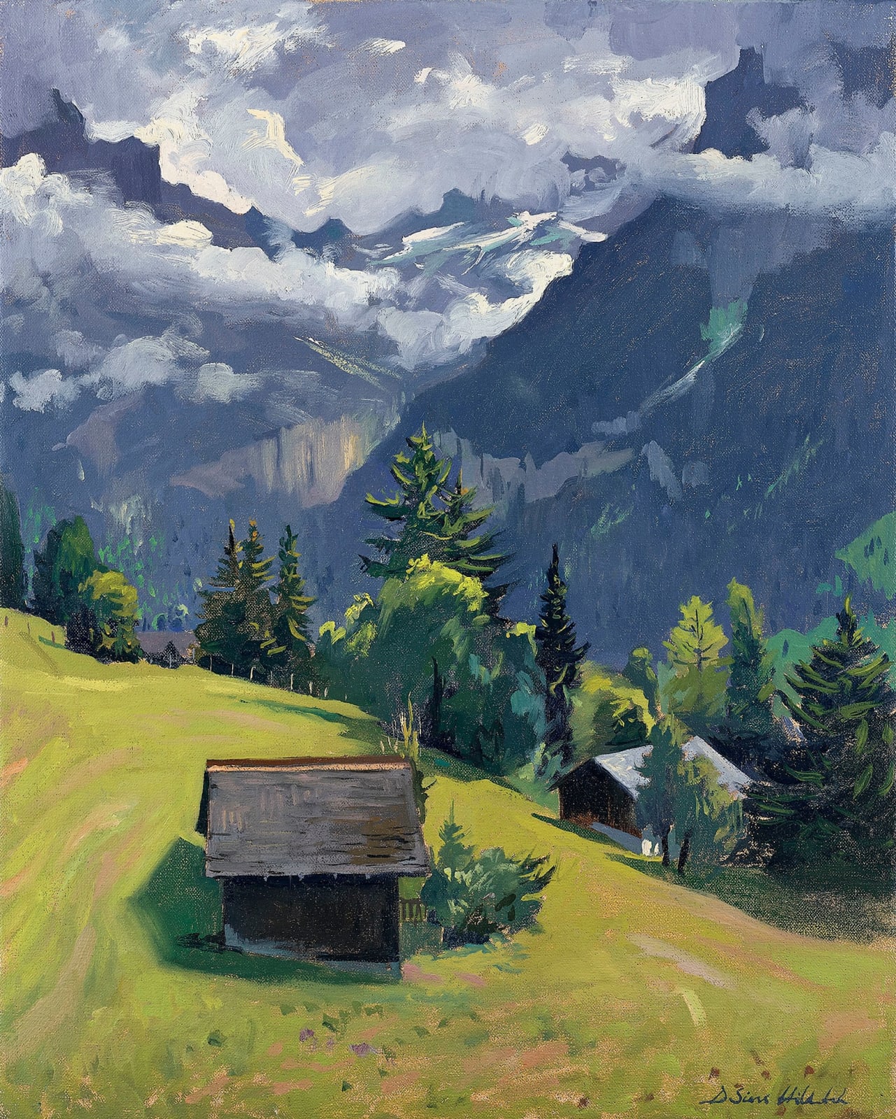 Daisy Sims Hilditch, Cloud Gathering Over the Glacier