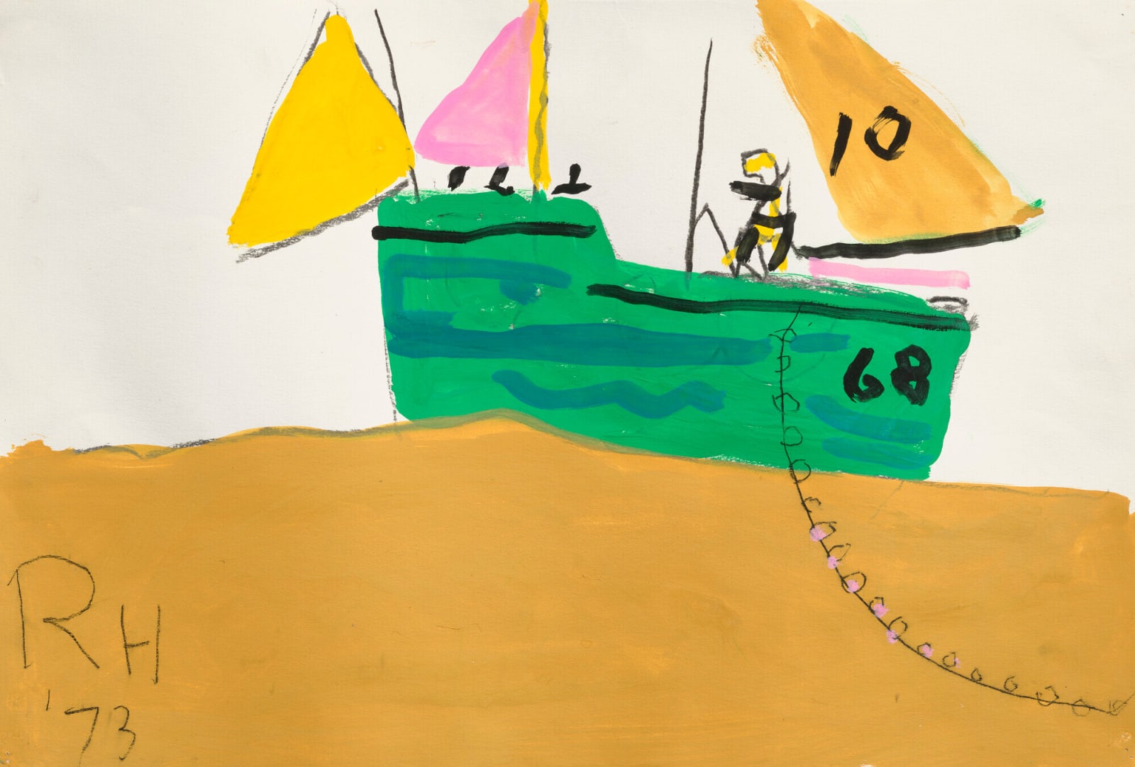 Roger Hilton, Trawler, 1973