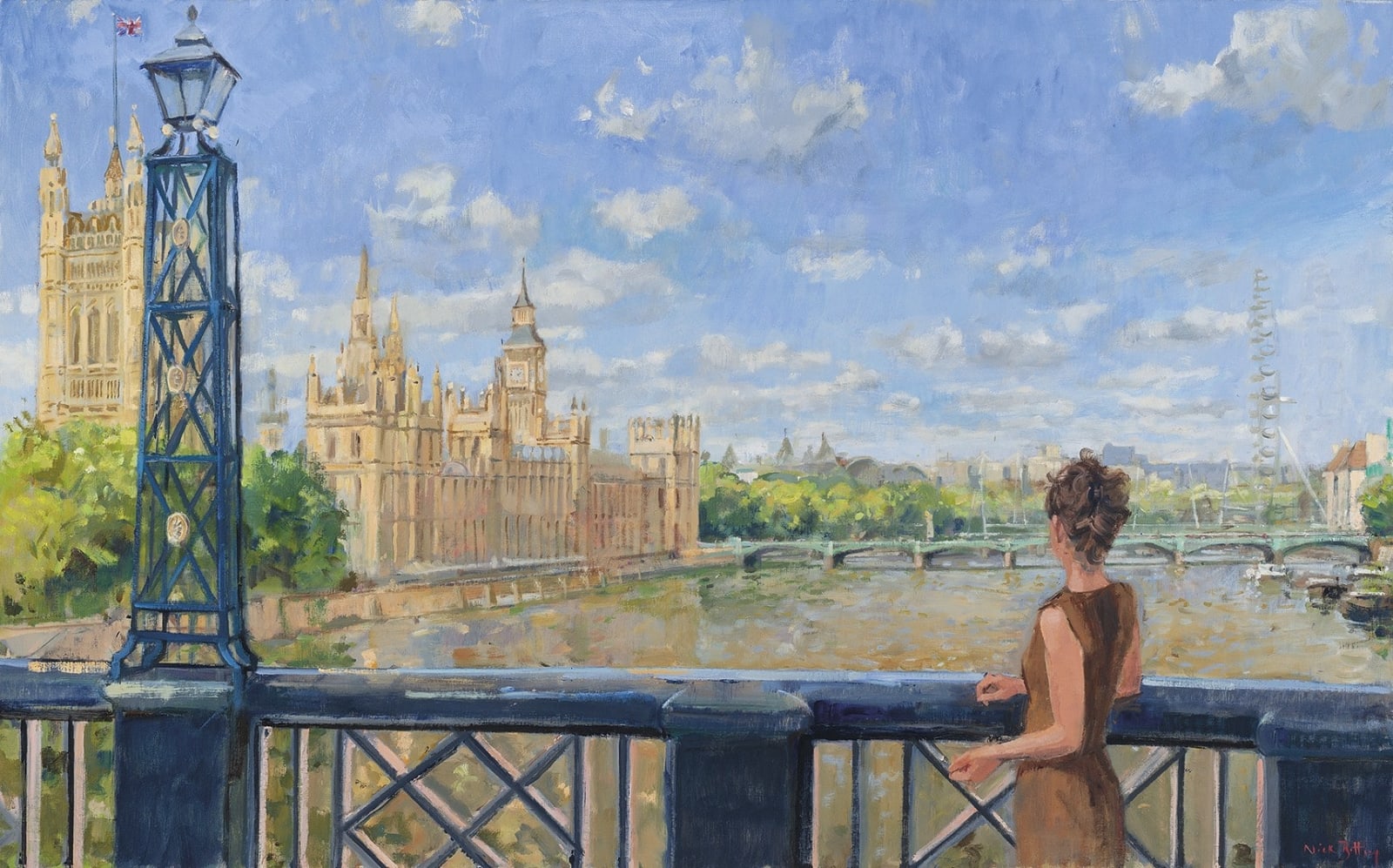 Nick Botting, Westminster from Lambeth Bridge, late summer