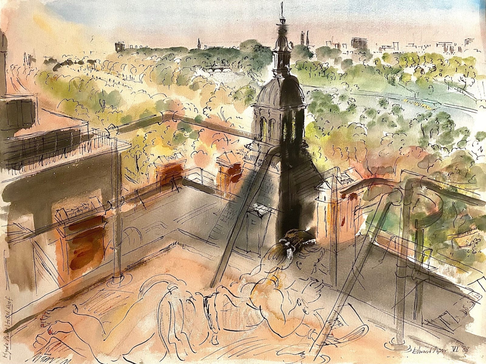 Edward Piper, Hyde Park Hotel Roof, 1988