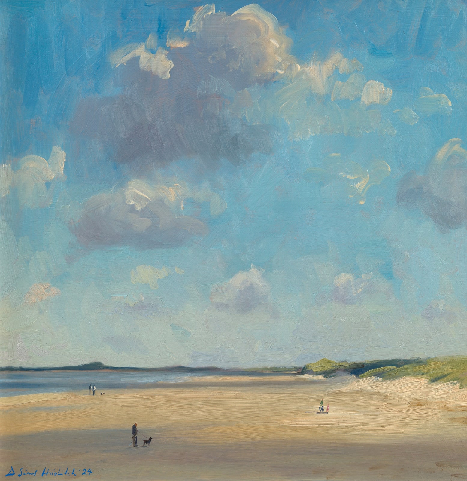 Daisy Sims Hilditch, Summer morning cloudscape, Brancaster beach
