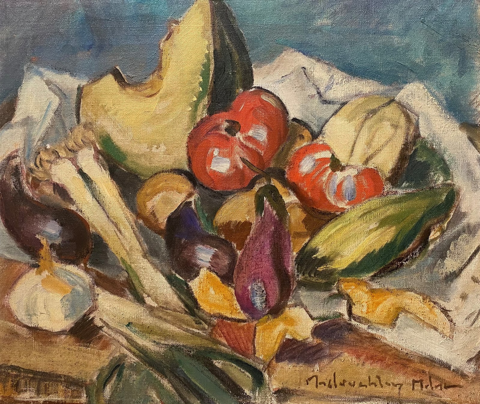 John Maclauchlan Milne, Still life with vegetables, circa 1931