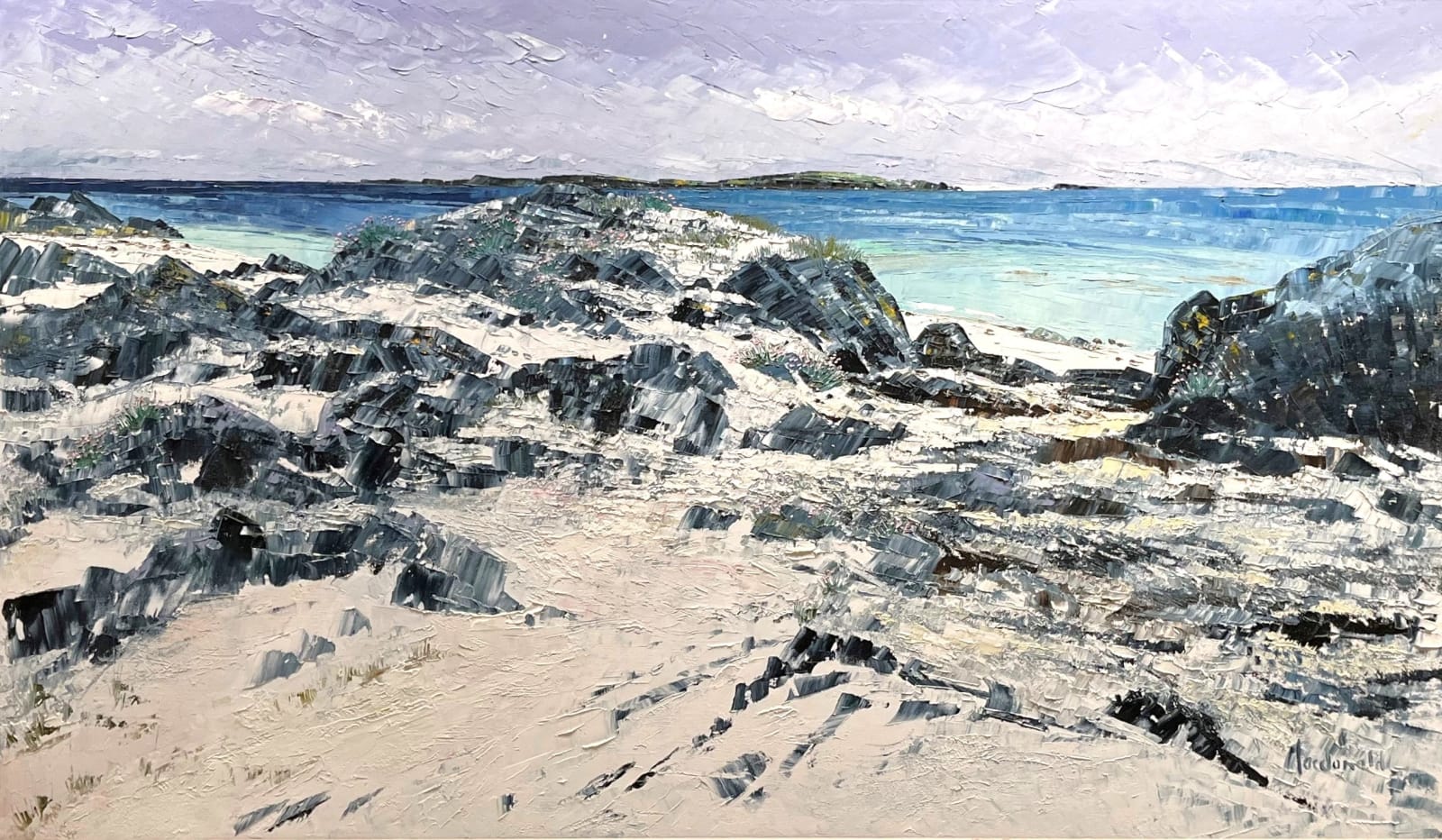 Frances Macdonald, Iona Beach Views to Mull, 2009
