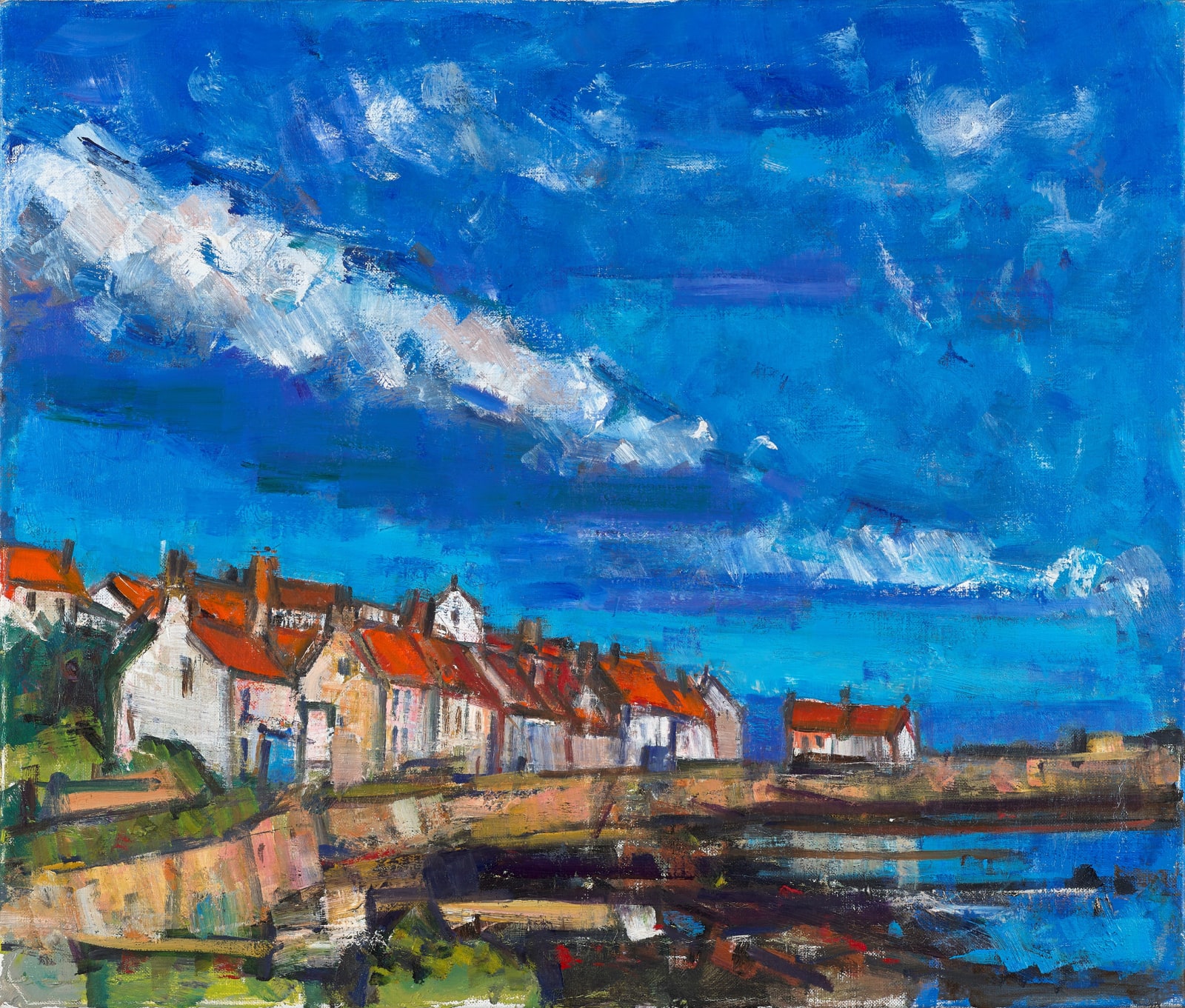 Archie Forrest, Pittenweem with Fife Sky, 2022