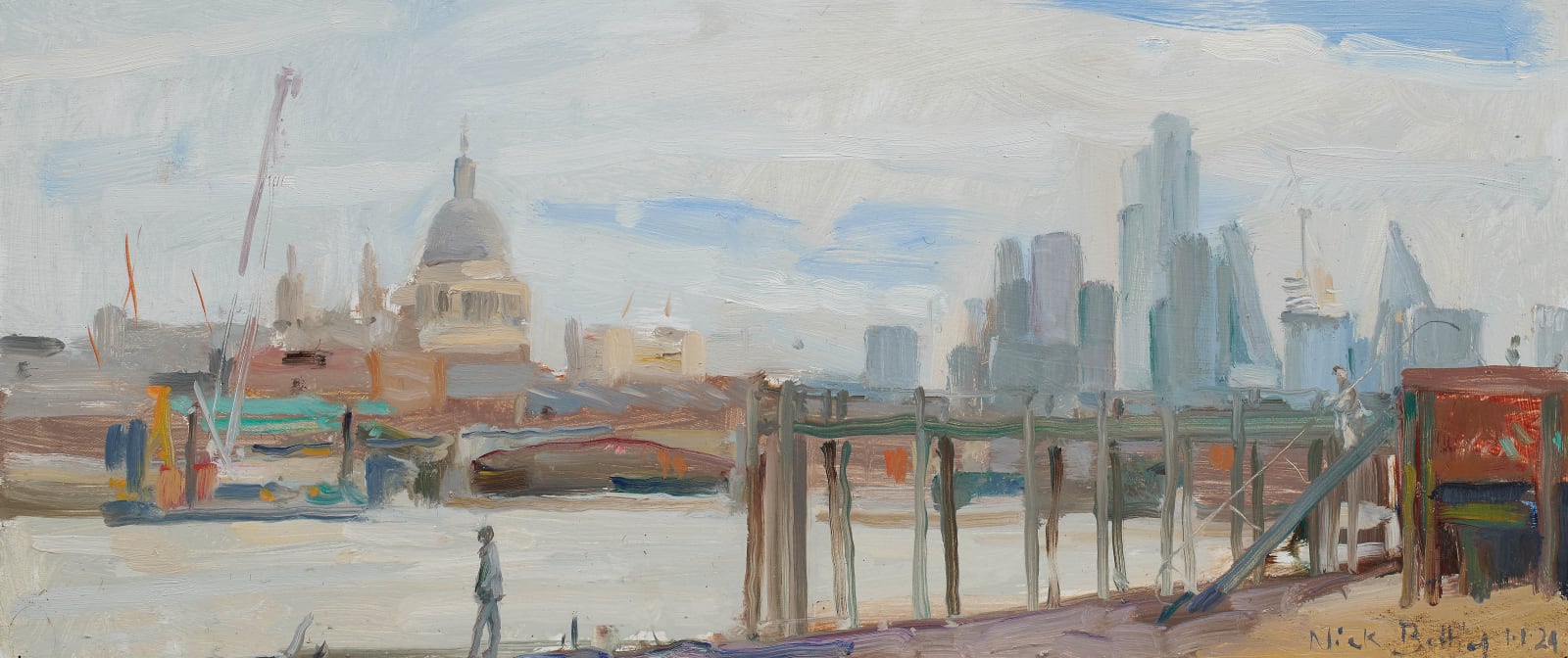 Nick Botting, 54. New Year's Day, The City across The Thames