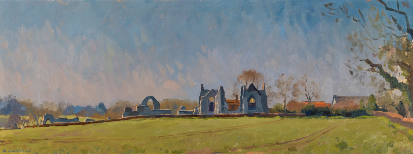Daisy Sims Hilditch, Winter Light, Leiston Abbey, 2022
