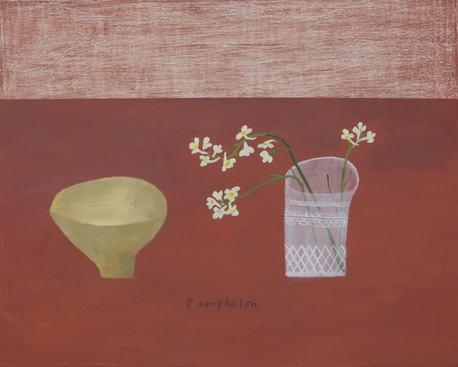 Elaine Pamphilon, Wildflowers and Lucie Rie Yellow Bowl