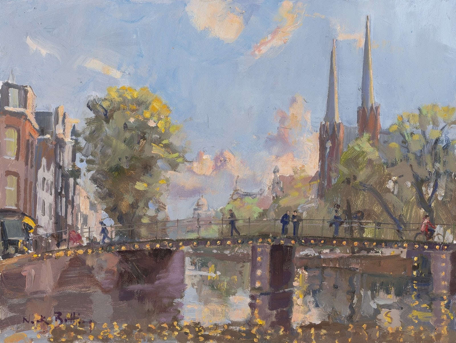 Nick Botting, Autumn afternoon, Singel, Amsterdam