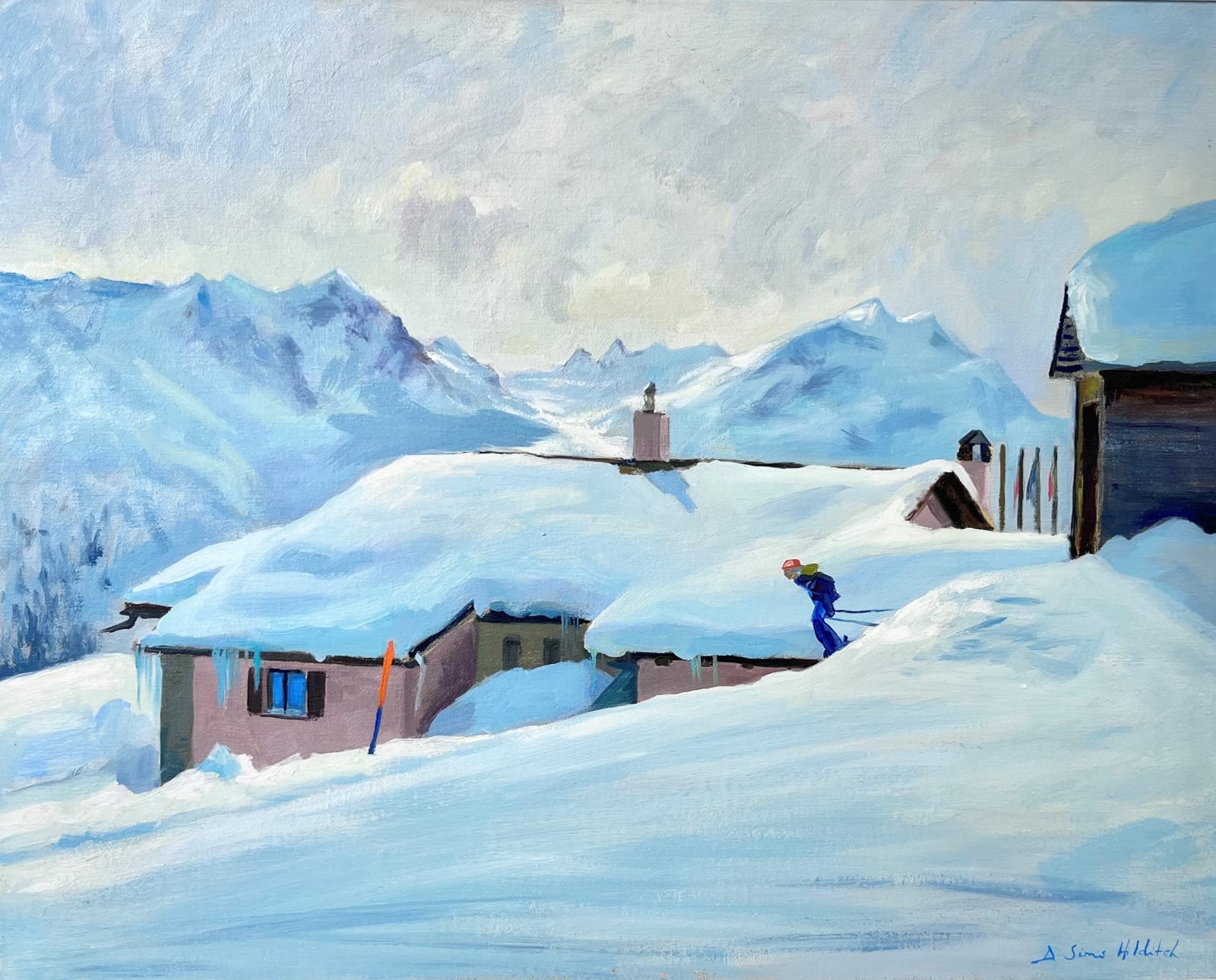 Daisy Sims Hilditch, The Coriviglia Club, St Moritz