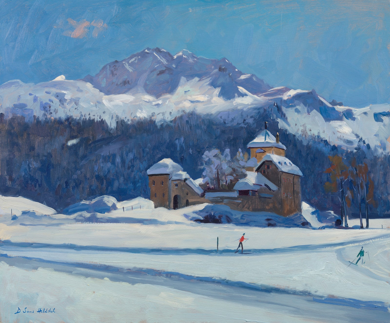 Daisy Sims Hilditch, Castle in the Engadine Valley