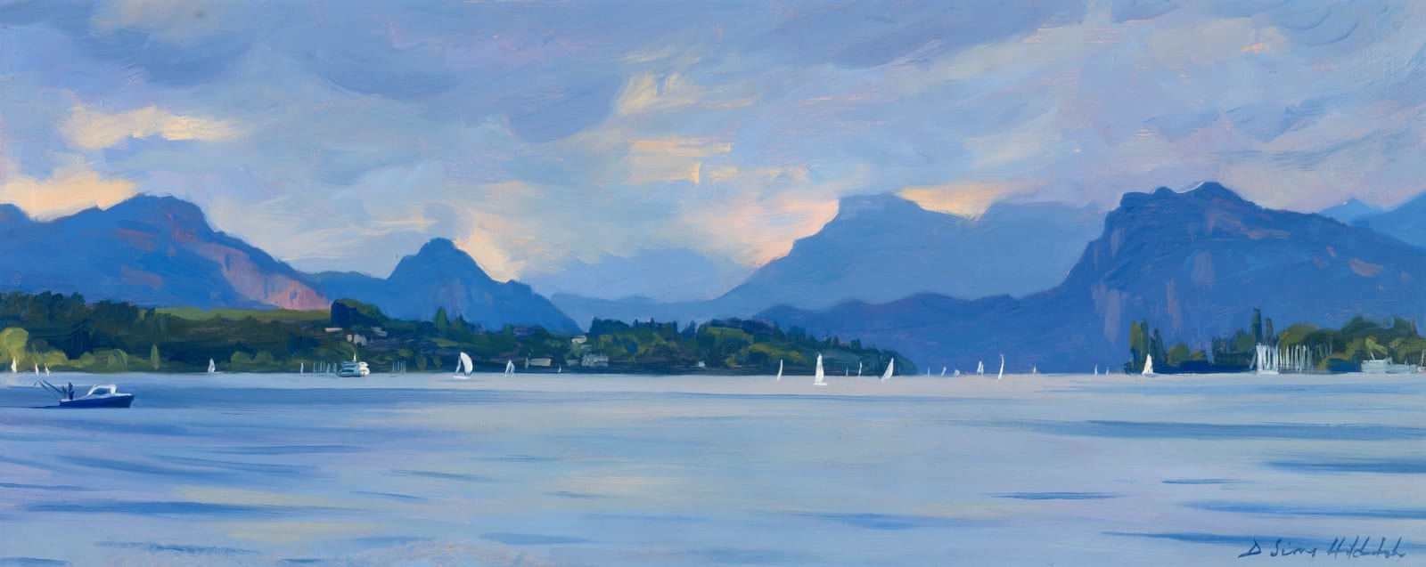 Daisy Sims Hilditch, Regatta, Lake Lucerne, 2022